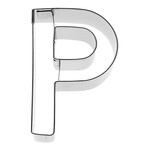Birkmann 6 cm Koekjes uitsteker letter P Birkmann letter P koekjes uitsteker B196445