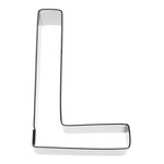 Birkmann 6 cm Koekjes uitsteker letter L Birkmann letter L koekjes uitsteker B196407