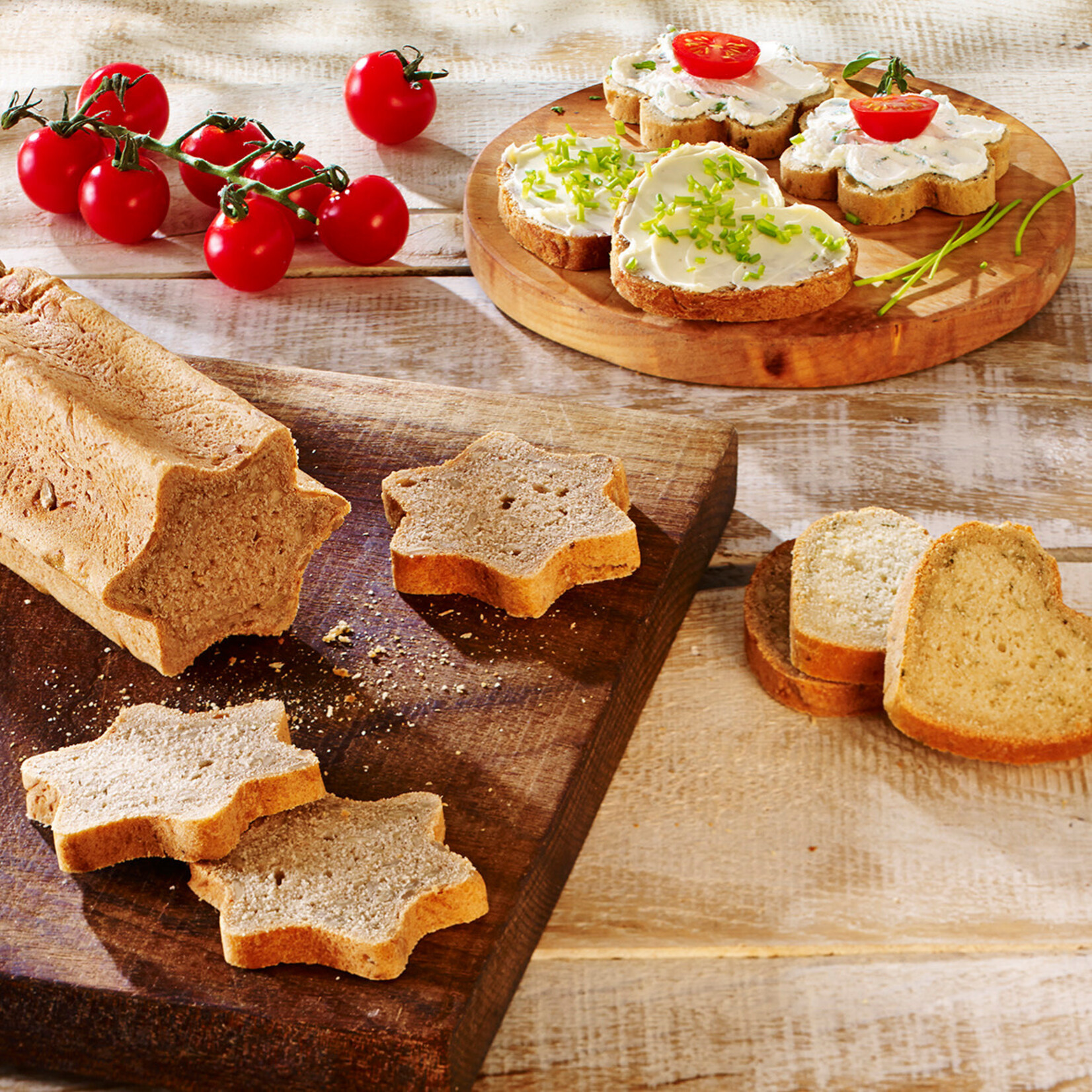 Birkmann 9x22 cm ster broodvorm Birkmann buisvormige ster broodvorm Bread Buddies party B331471