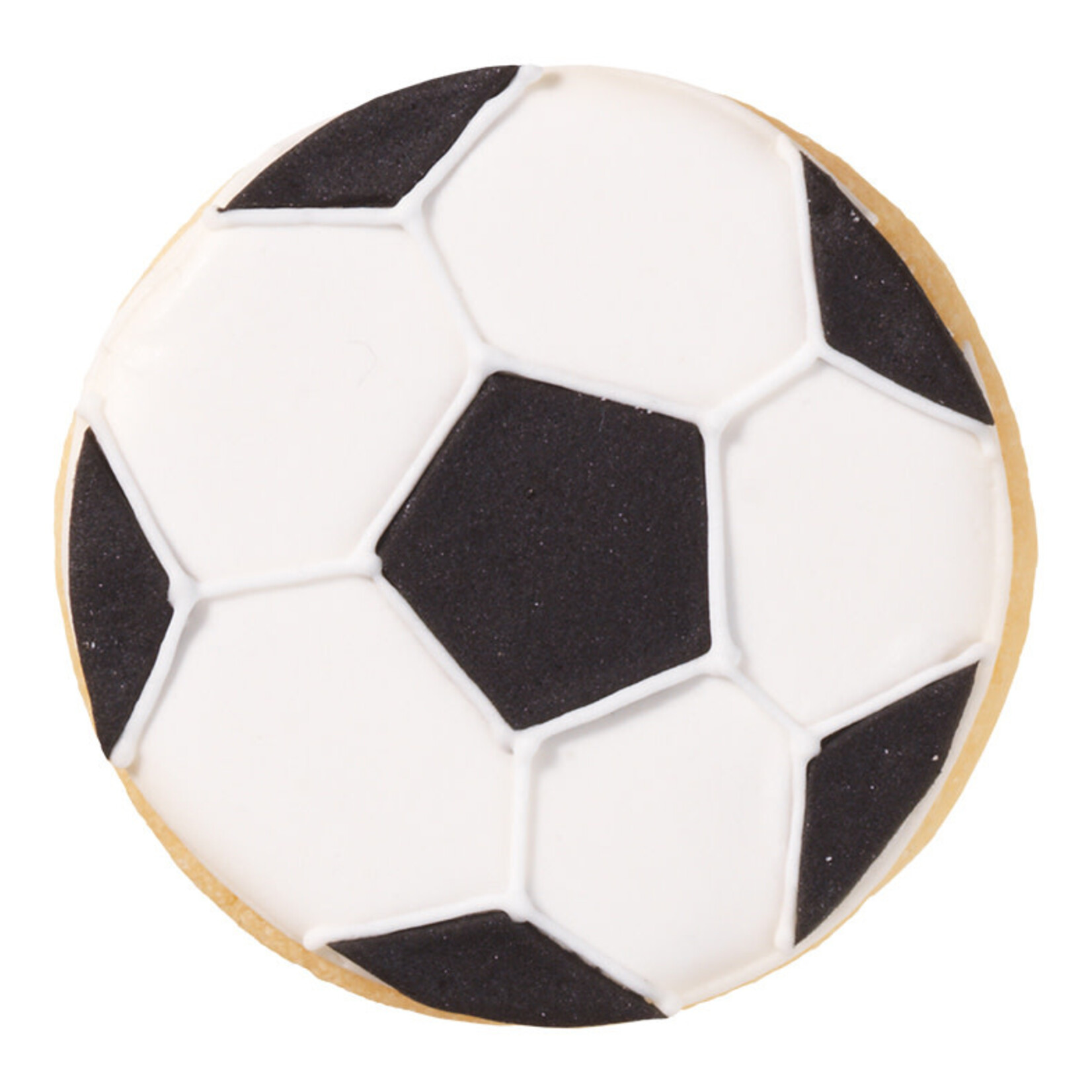 Birkmann 25x65x65 mm Koekjes uitsteker Voetbal Birkmann Voetbal bal koekjes uitsteker B195363
