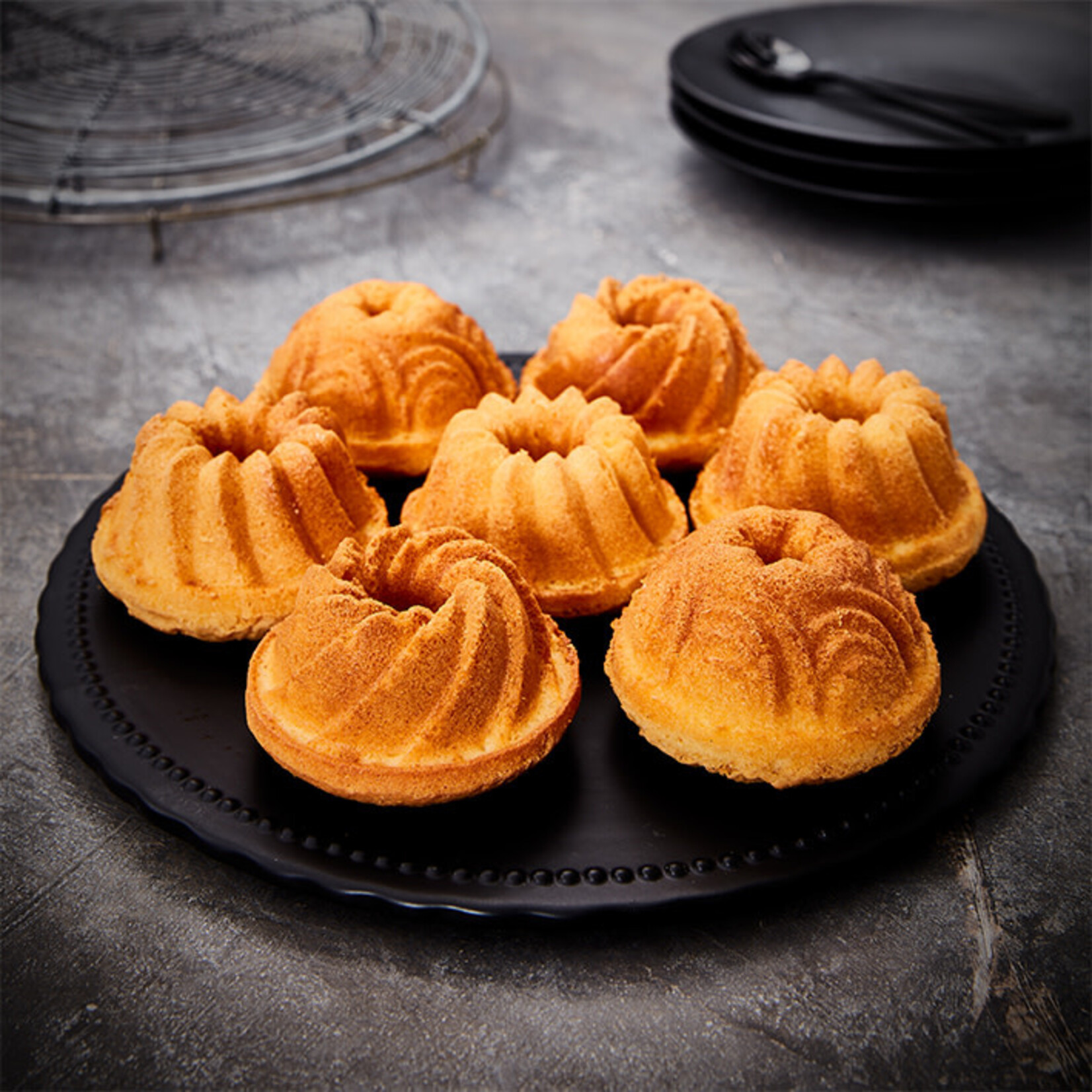 Birkmann 395x285x42 mm Contoura Violet 12vorm  Birkmann Contoura Violet bakvorm B887077