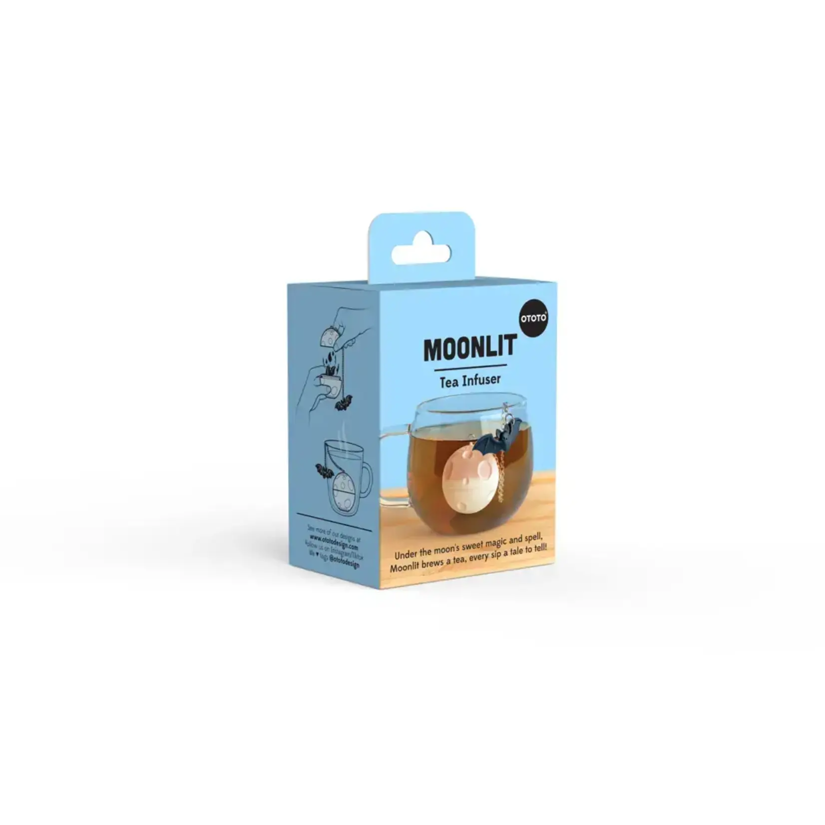 Diverse Merken thee ei Moonlit Ototo Moonlit thee filter met vleermuis Ototo 0131