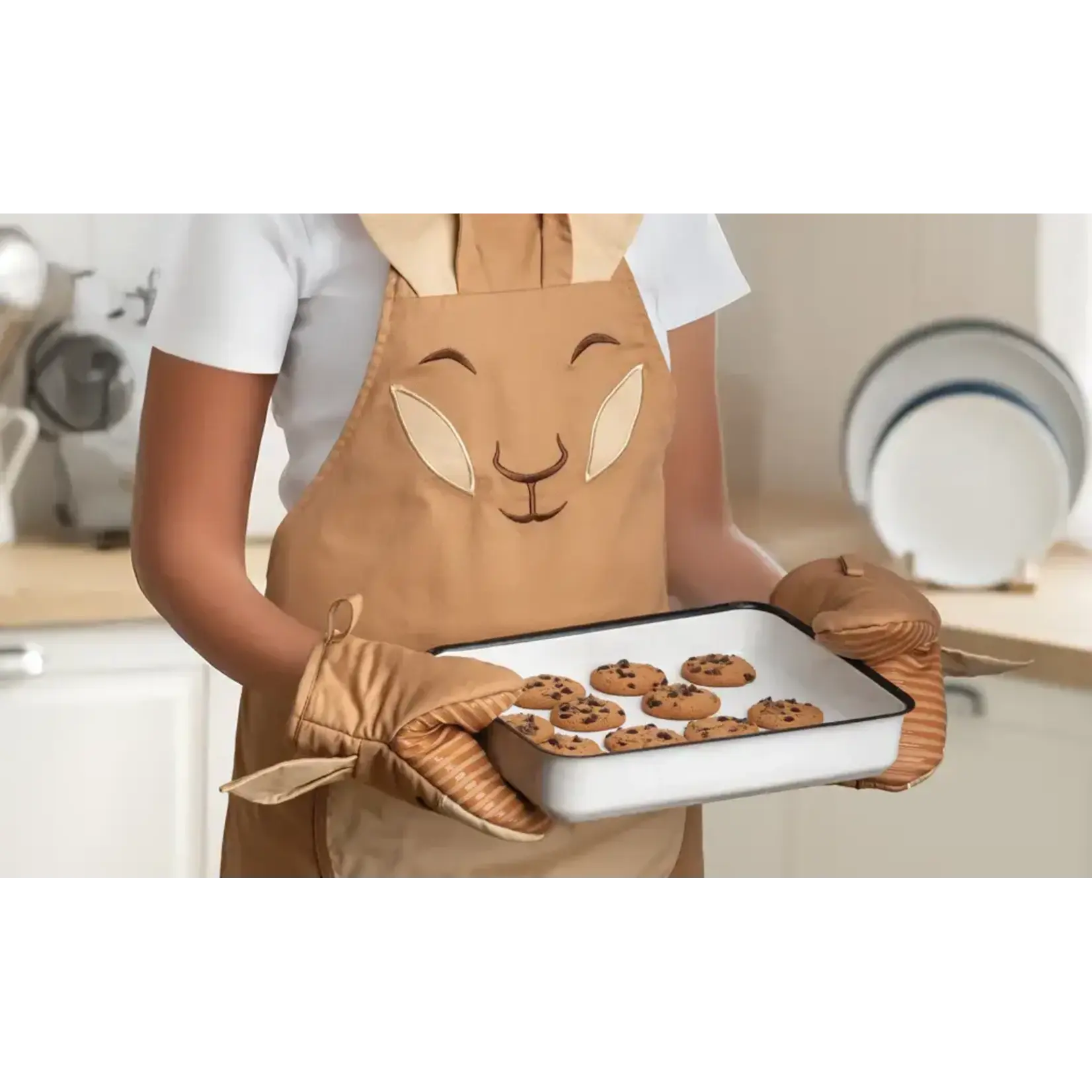 Diverse Merken Kangoeroe Keukenschort met 2 ovenwanten Ototo Aproo keukenschort en 2 wanten OT1707