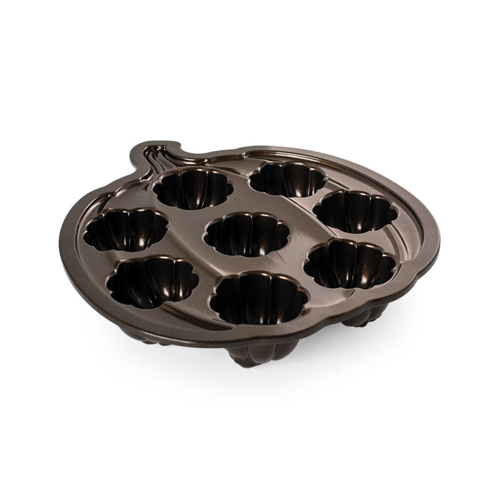 Nordic Ware Nordic Waren Lil' Pumpkin Cakelet pan met 8 mini cakes Nordic Ware 89048