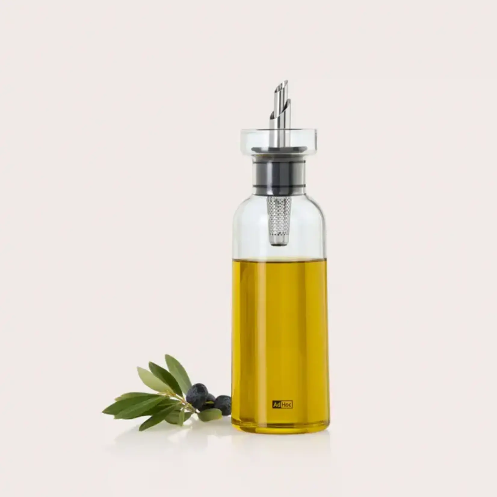 AdHoc AdHoc set-2 300 ml preciseFlow olie flessen AdHoc AromaPour set-2 300 ml glas rvs Ad Hoc BZ81