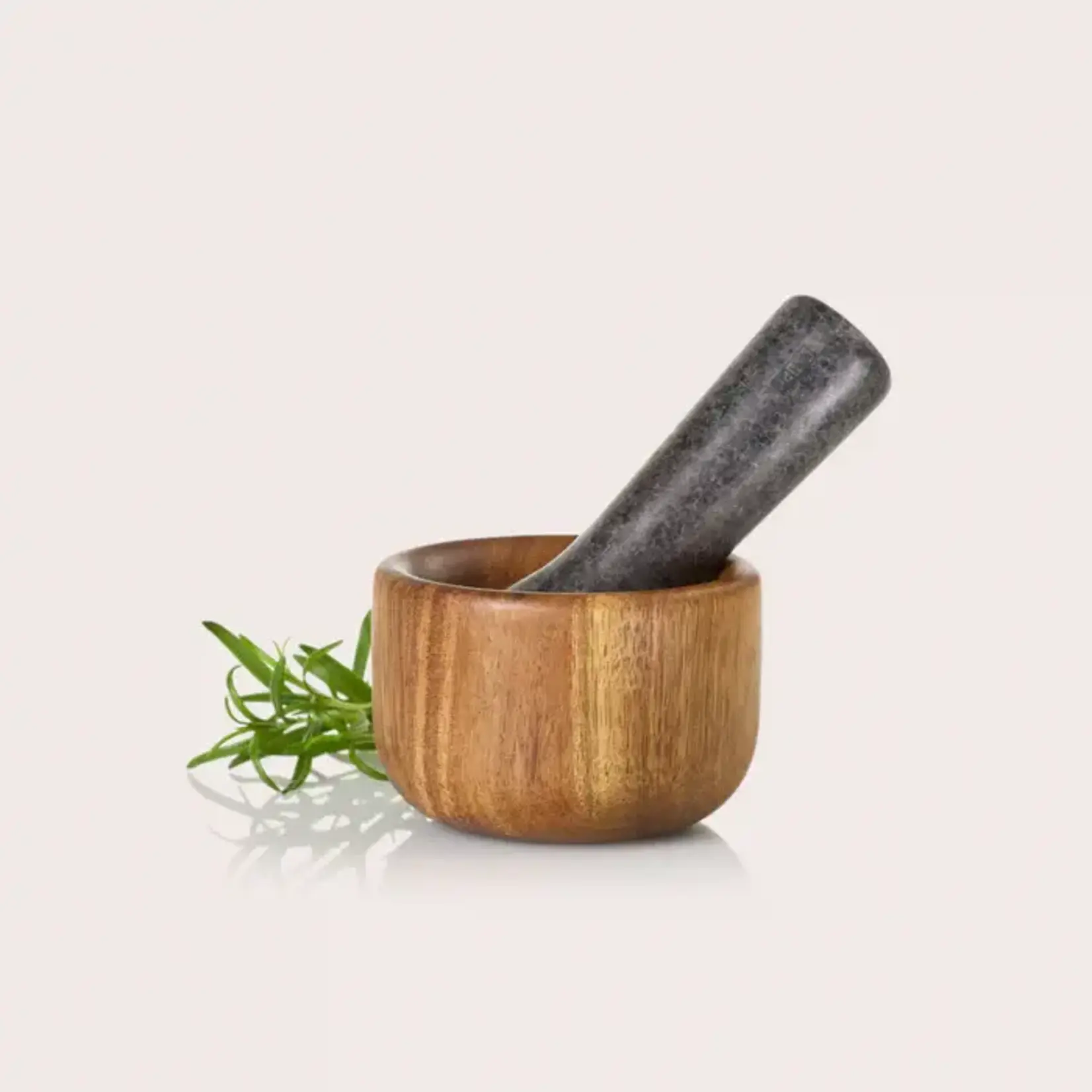 AdHoc Design AdHoc Ø 9 cm vijzel AdHoc Taru small Ø 9cm houten met granieten vijzel AdHoc MO40