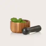 AdHoc Design AdHoc Ø 11 cm vijzel AdHoc Taru medium Ø 11cm houten met granieten vijzel AdHoc MO41