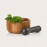AdHoc Design AdHoc Ø 13 cm vijzel AdHoc Taru large Ø 13 cm houten met granieten vijzel AdHoc MO42
