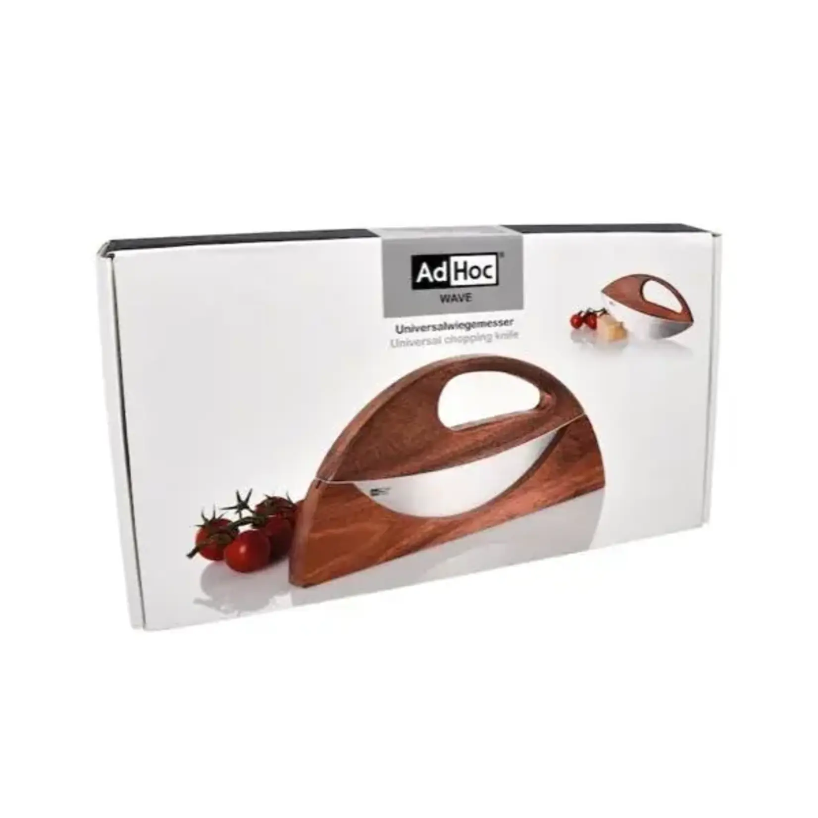 AdHoc AdHoc 198 mm wiegemes acacia rvs AdHoc Wave wiegemes met houder AdHoc KH50