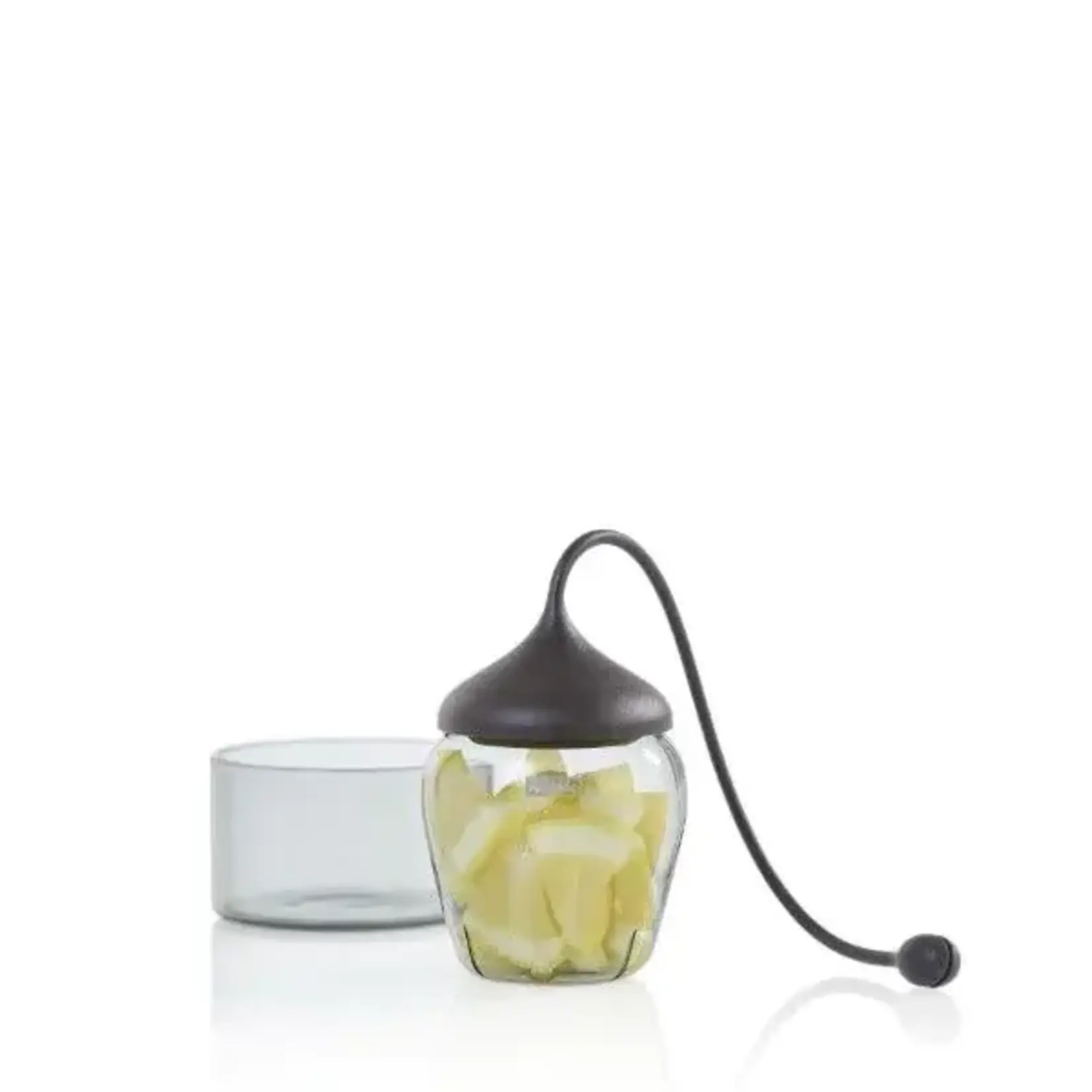 AdHoc Design AdHoc Fusion  grijs glazen thee ei met houder AdHoc Fusion Ø 6 cm thee ei AdHoc TE96