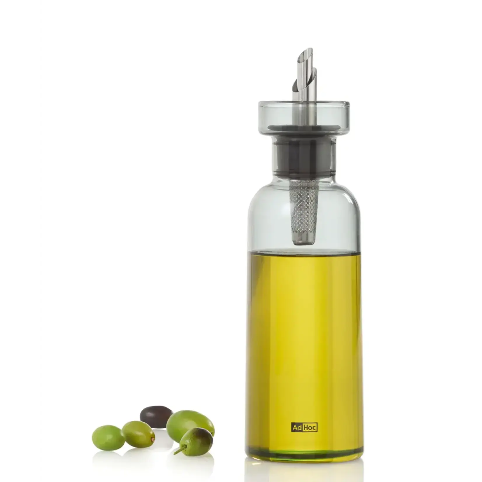 AdHoc AdHoc 300 ml preciseFlow olie fles AdHoc AromaPour 300 ml grijs glas + rvs Ad Hoc BZ76