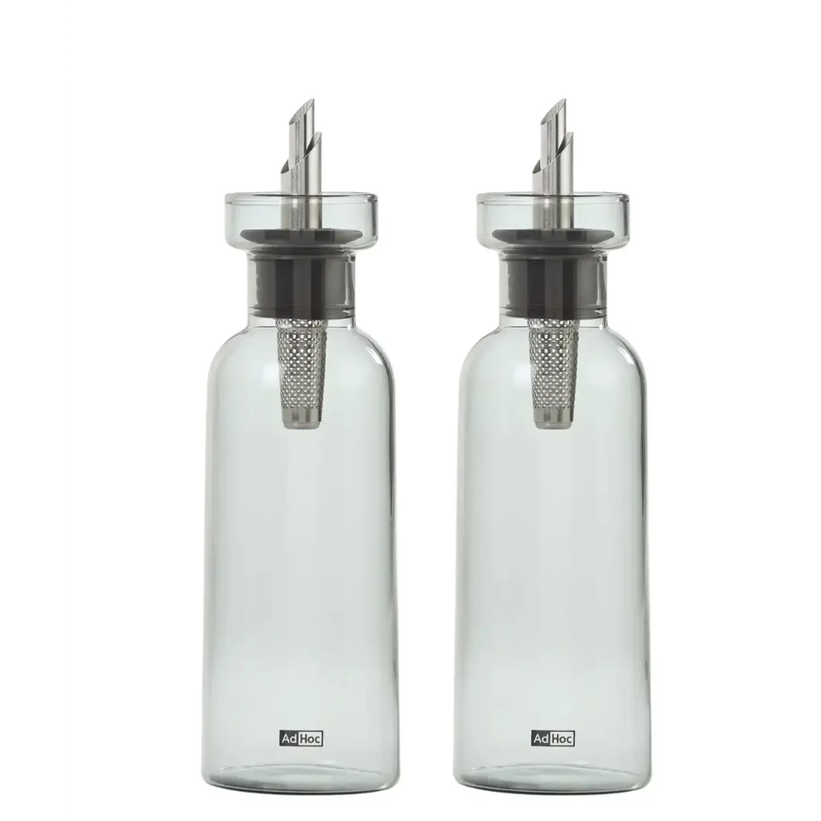 AdHoc Design AdHoc set-2 300 ml preciseFlow olie fles AdHoc AromaPour 300 ml set-2 grijs glas + rvs Ad Hoc BZ77