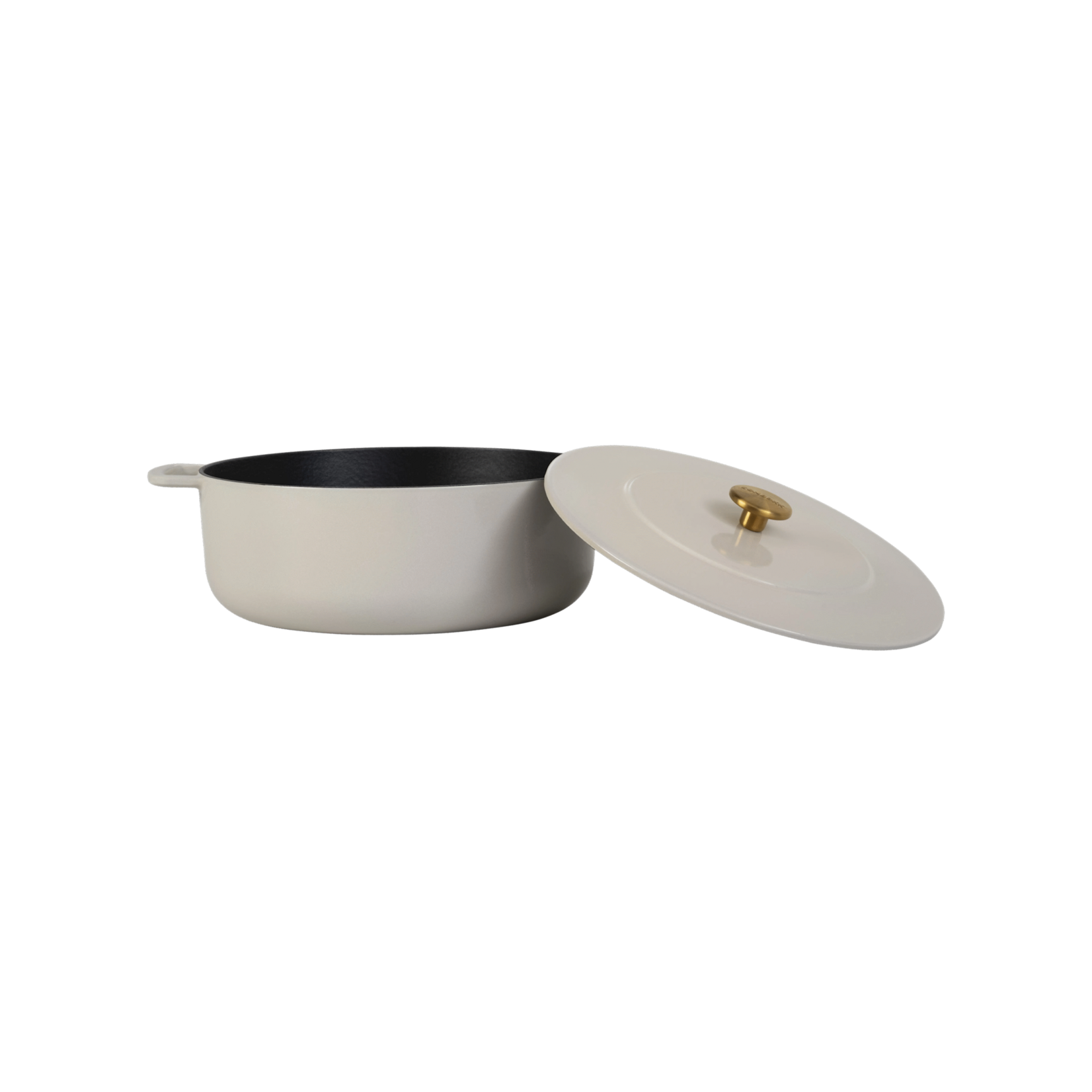 Combekk, Nederlands design  gietijzeren pannen uit gerecycled materiaal. 28 cm Sand gietijzeren braadpan Combekk sous-chef braadpan gietijzer 28 cm zand Combekk 190128sag