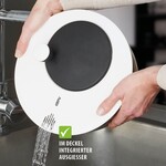 Gefu Met extra deksel kunststof kruiden en Salade centrifuge sla zwierder Gefu Rotare saladespinner Gefu 00182