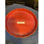 Gresnovo, handgemaakt keihard stoneware uit Portugal quiche vorm schaal 270x45 mm cm Gresnovo Moove taart quiche schaal Rouge Cendré mot271rou