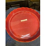 Gresnovo, handgemaakt keihard stoneware uit Portugal quiche vorm schaal 320x45 mm cm Gresnovo Moove taart quiche schaal Rouge Cendré mot321rou