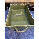 Gresnovo, handgemaakt keihard stoneware uit Portugal Ovenschaal rechthoek 32x25x8 cm Gresnovo Moove ovenschaal Vert Gazon Mor321vgo