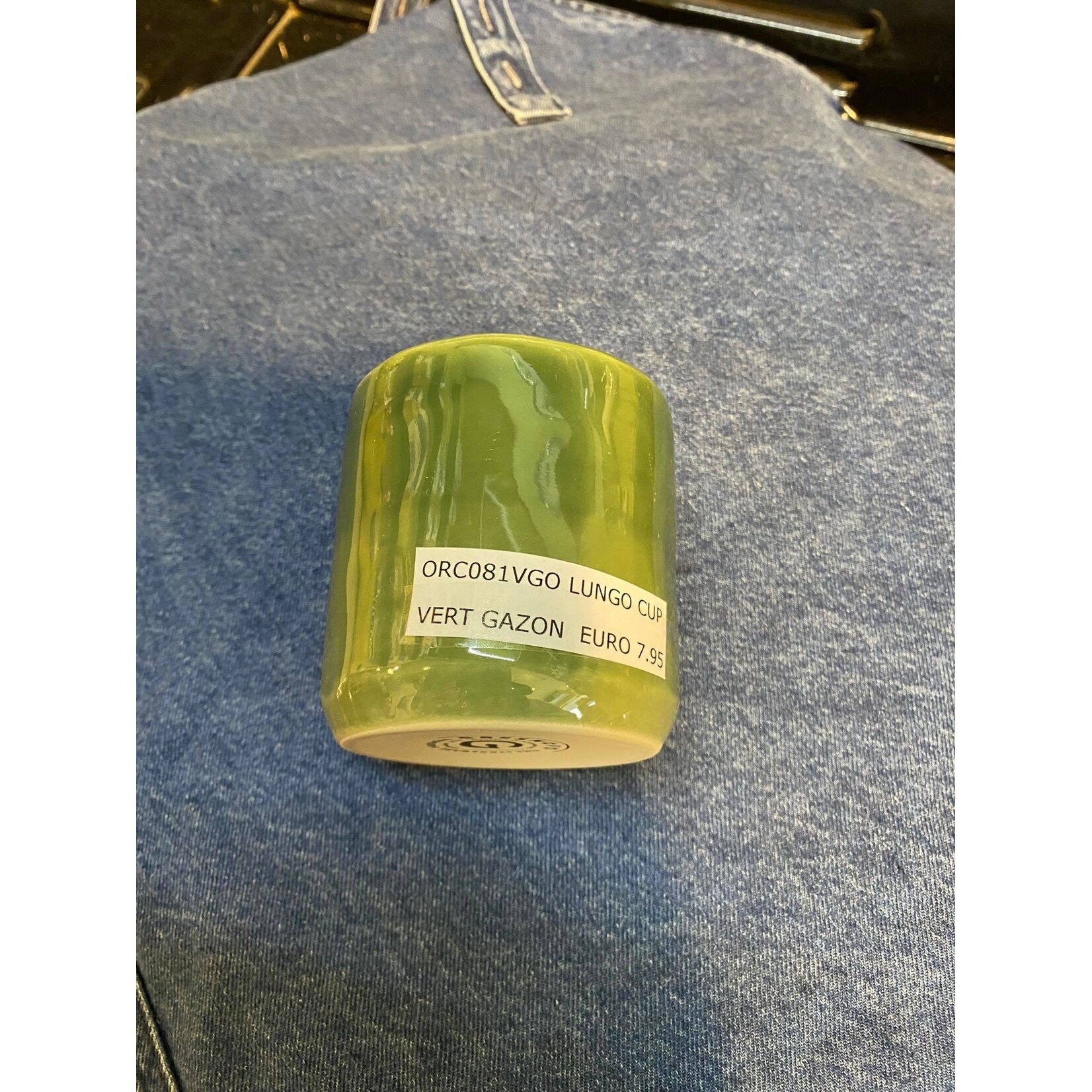 Gresnovo, handgemaakt keihard stoneware uit Portugal Lungo Coffee Cup Gresnovo Coffee Cup Lungo Vert Gazon Gresnovo orc081vgo