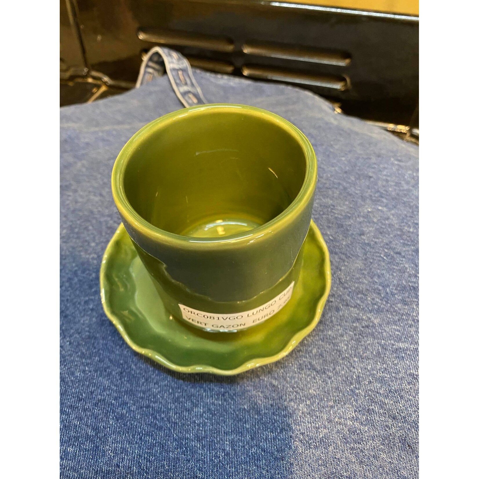 Gresnovo, handgemaakt keihard stoneware uit Portugal Lungo Coffee Cup Gresnovo Coffee Cup Lungo Vert Gazon Gresnovo orc081vgo