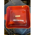 Gresnovo, handgemaakt keihard stoneware uit Portugal Ovenschaal vierkant 25x25x8 cm Gresnovo ovenschaal Rouge Cendré Gresnovo orq251rou