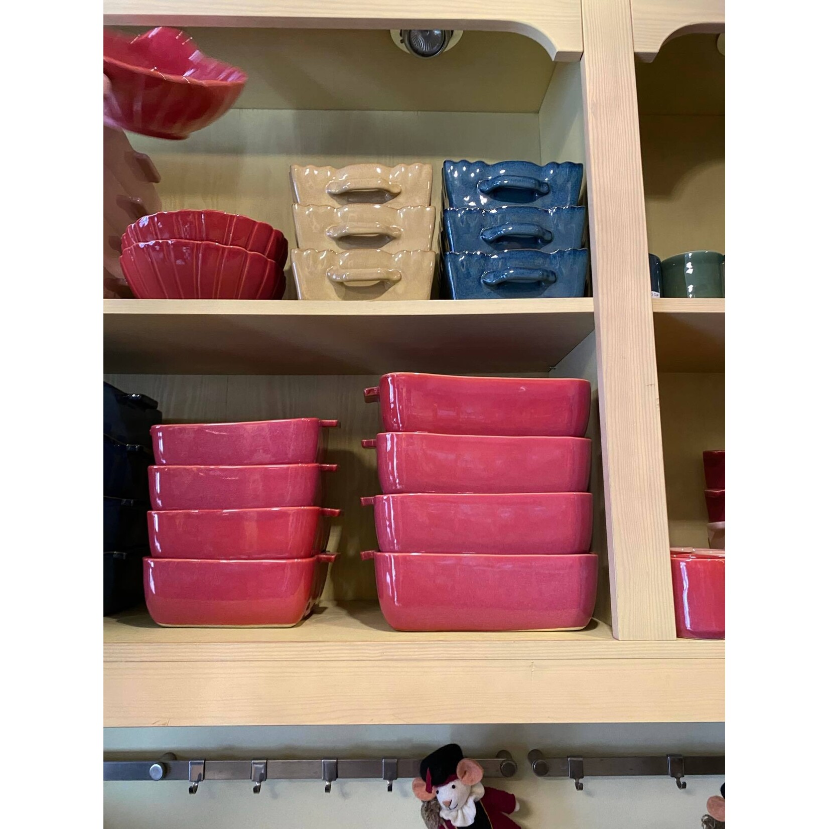 Gresnovo, handgemaakt keihard stoneware uit Portugal Ovenschaal vierkant 25x25x8 cm Gresnovo ovenschaal Rouge Cendré Gresnovo orq251rou