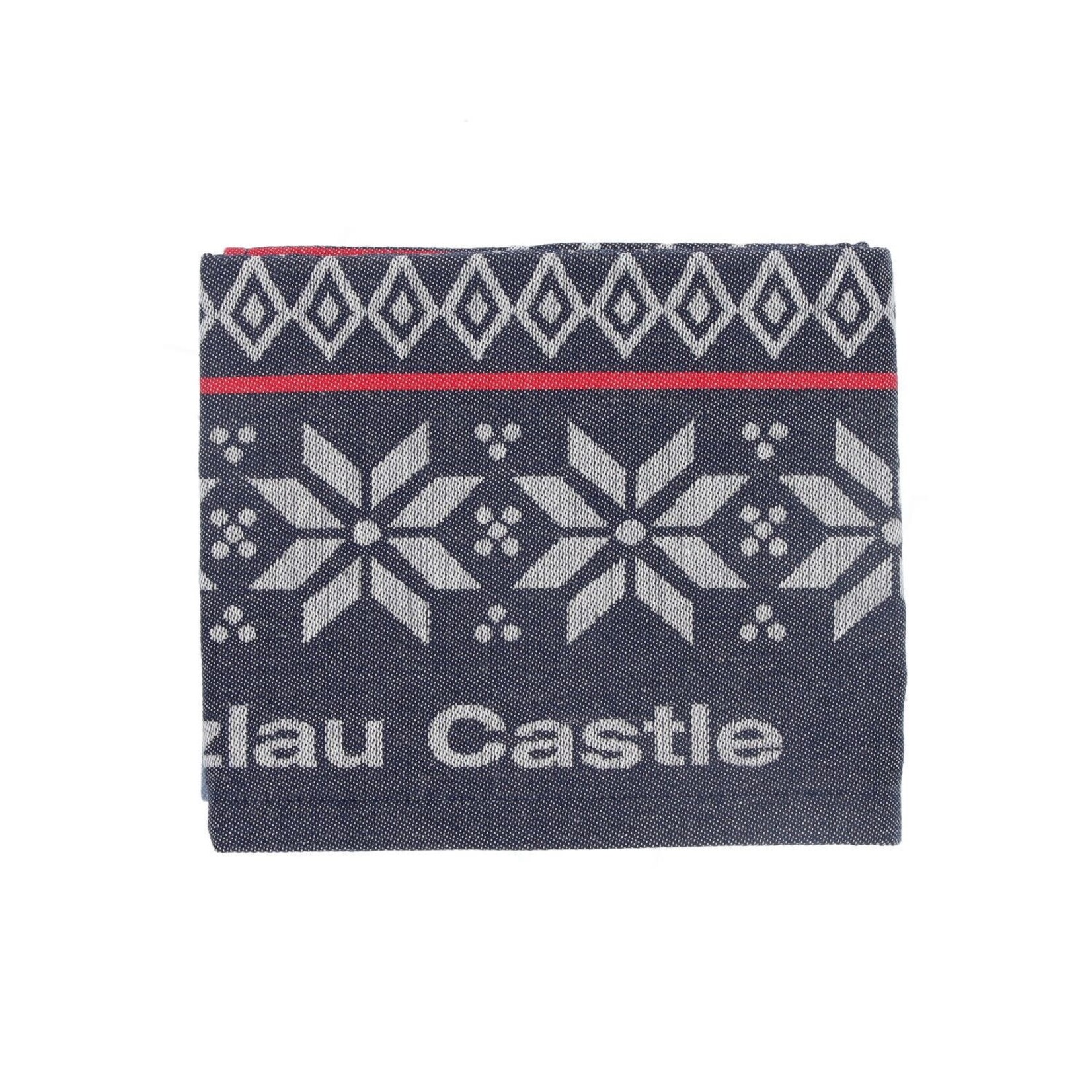 Bunzlau Castle Tea Towel Winter Dark Blue Bunzlau Castle theedoek Gots 6435-G