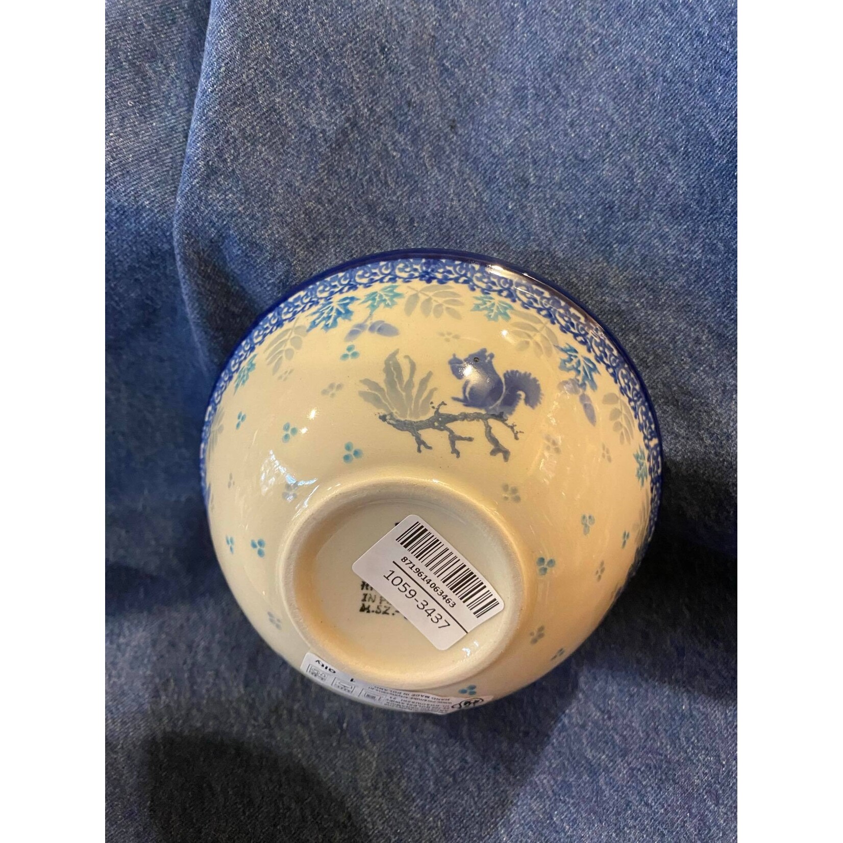 Bunzlau Castle Bunzlau Castle Bowl 450 ml hoog 6 cm Ø 14 cm Squirrels Bunzlau Castle 1059-3437