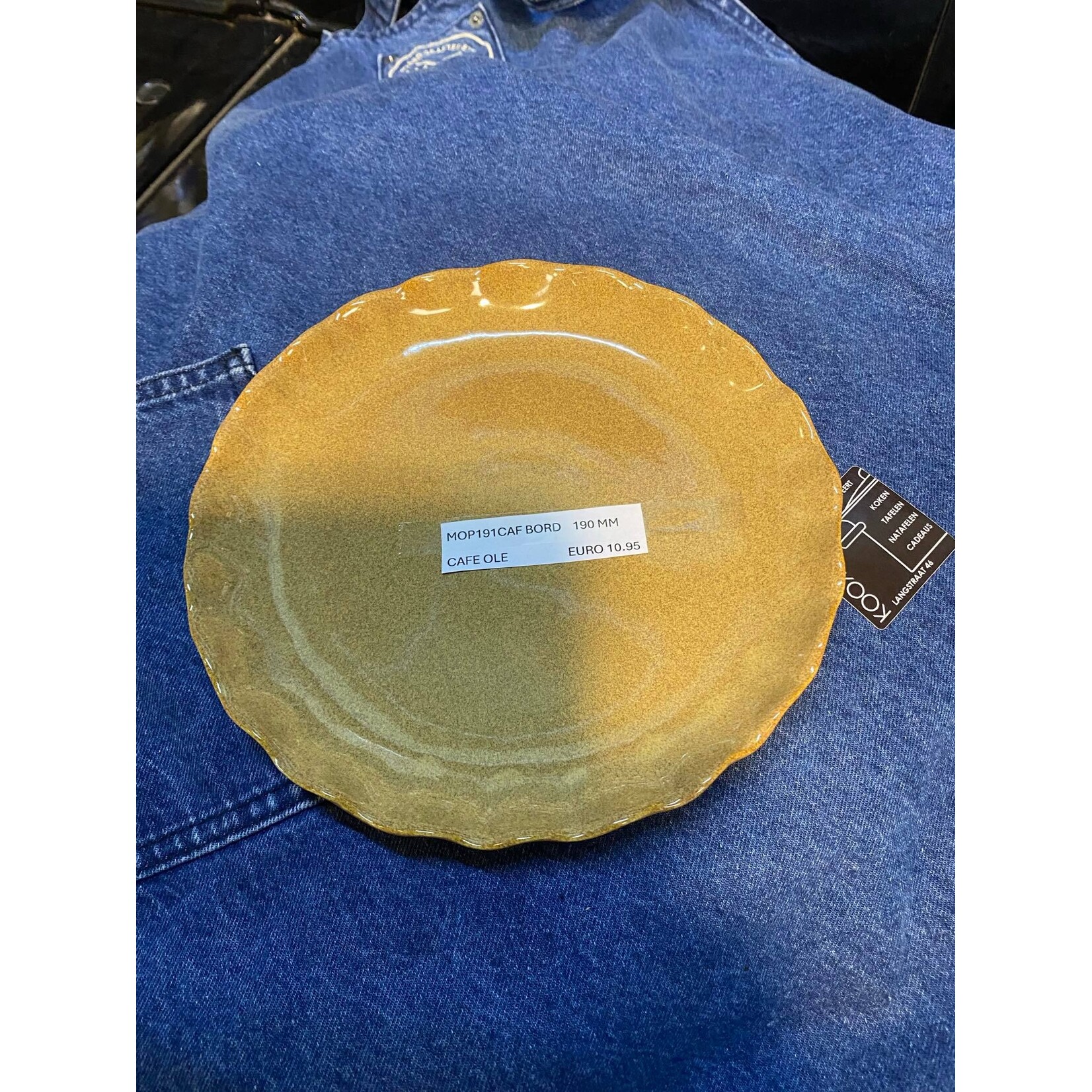 Gresnovo, handgemaakt keihard stoneware uit Portugal Plate bord 19 cm  Gresnovo Moove bord 19 cm Cafe Olé mop191caf