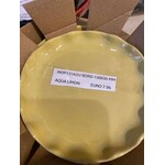 Gresnovo, handgemaakt keihard stoneware uit Portugal Plate bord 130 x 35 mm Gresnovo Moove bord 13 cm Aqua Limon mop131agu