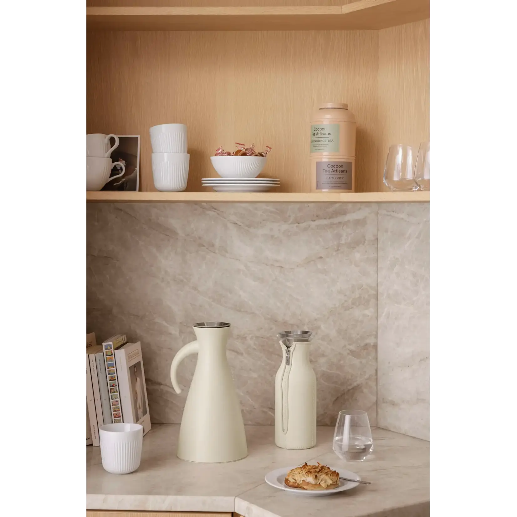 Eva Solo en Eva Trio 1000 ml Fridge Carafe Coconut Eva Solo waterkan koelkast karaf 1 liter Coconut Eva Solo 568012