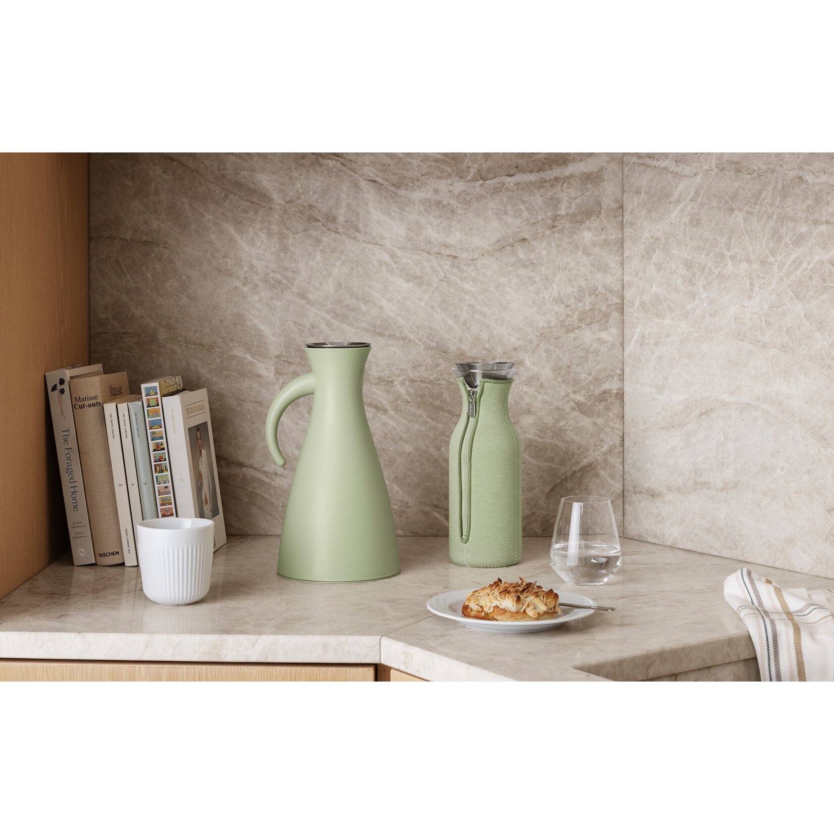 Eva Solo en Eva Trio 1000 ml Fridge Carafe Pistachio Eva Solo waterkan koelkast karaf 1 liter Pistachio Eva Solo 568013