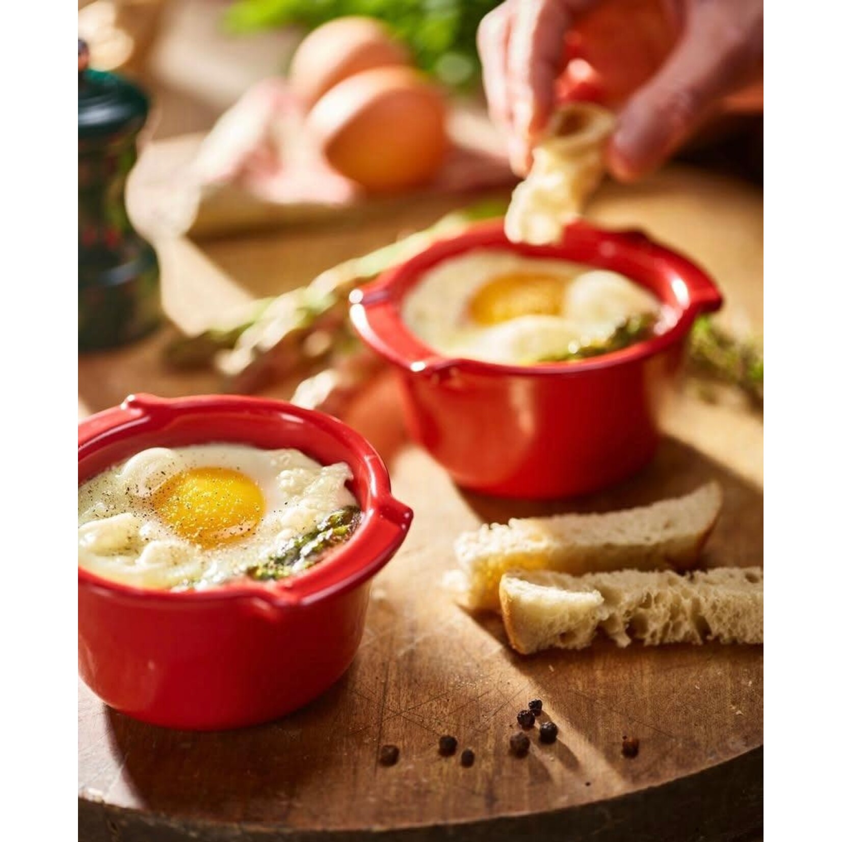 Peugeot Peugeot Appolia set-2 ramekins Rouge rood ramekins 200 ml 11 cm Peugeot 61852