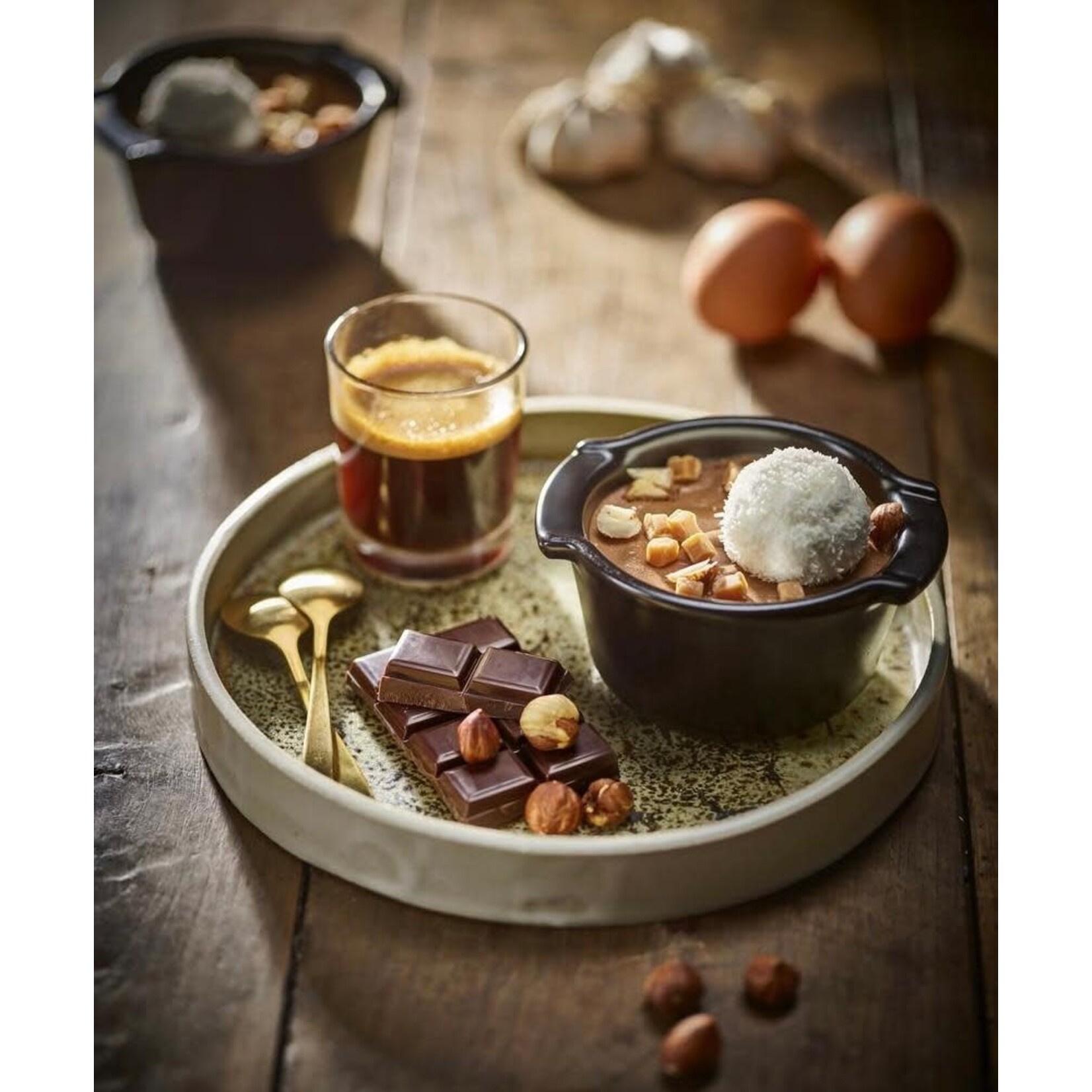 Peugeot Peugeot Appolia set-2 ramekins Satin Noir mat zwart ramekins 200 ml 11 cm Peugeot 61883