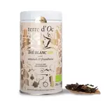 Terre D'oc Terre d'Oc Thé Blanc Amandine Framboise 30 gram Terre d'Oc thé de Noël blik witte thee