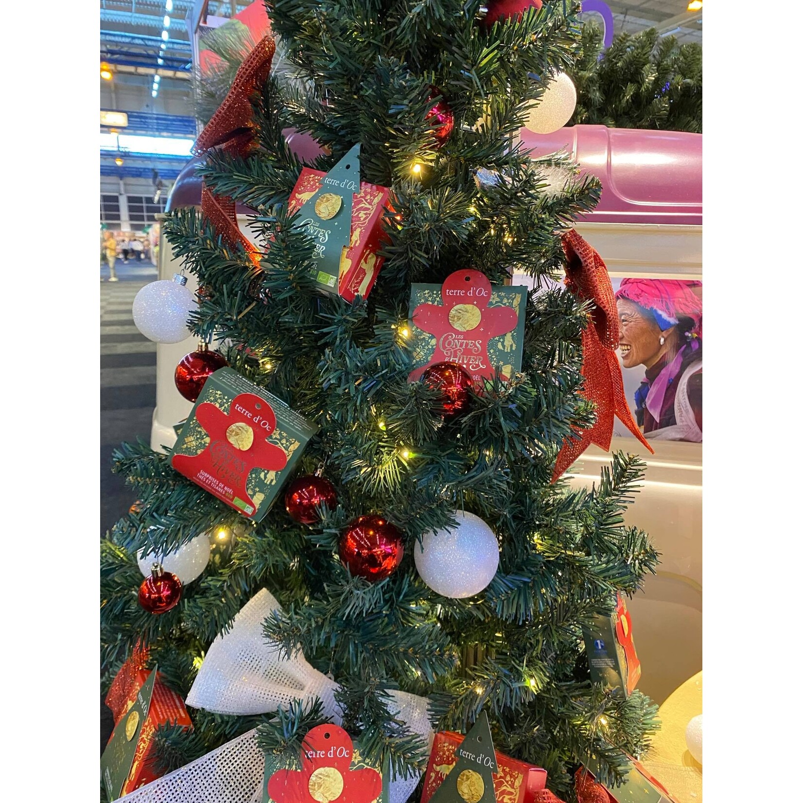 Terre D'oc Terre d'Oc Bio Cadeau de Table Gingerman met 6 theezakjes Terre d'Oc kerstboom hanger