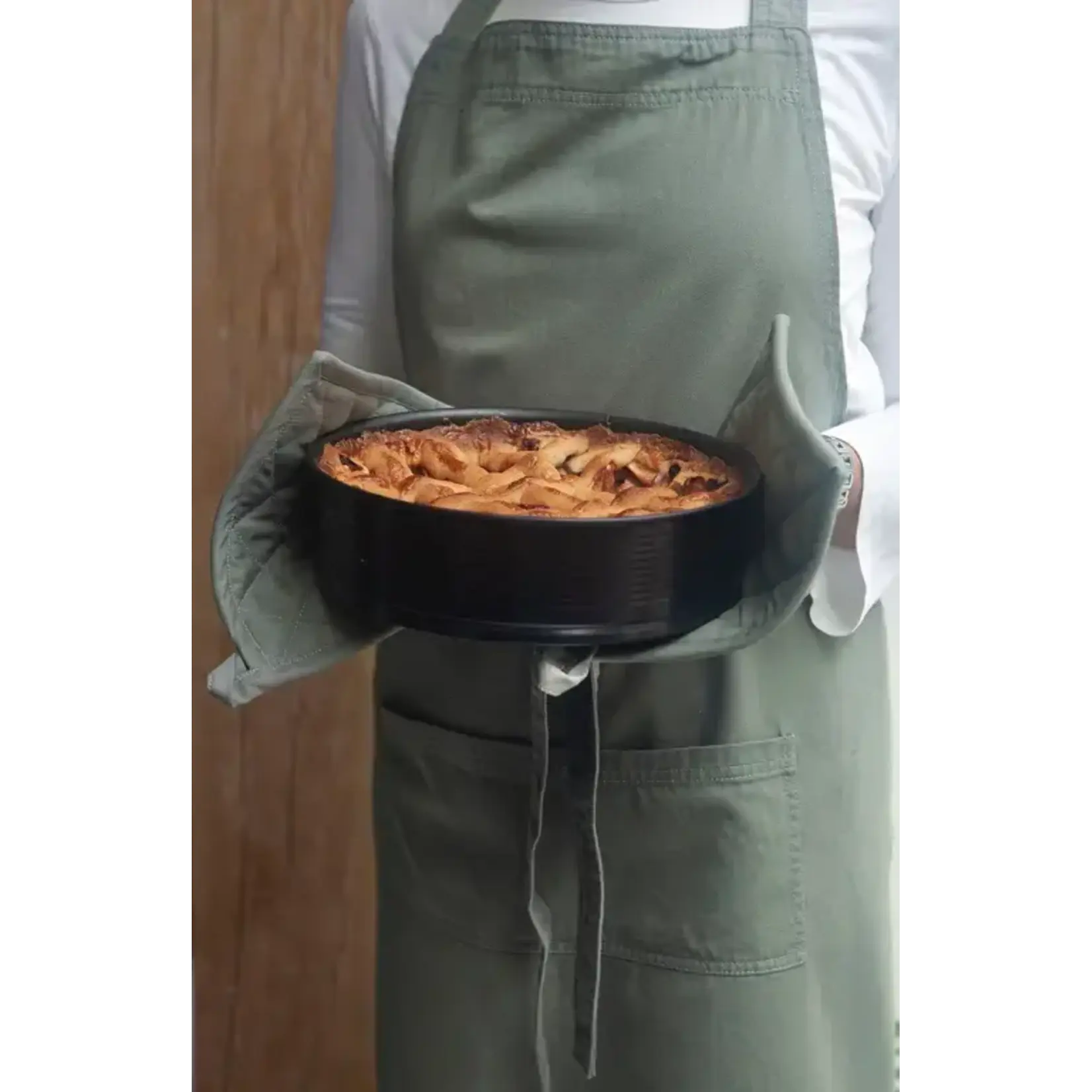 Diverse Merken legergroen Walra keukenschort Cook With Happiness Schort Walra 1220094