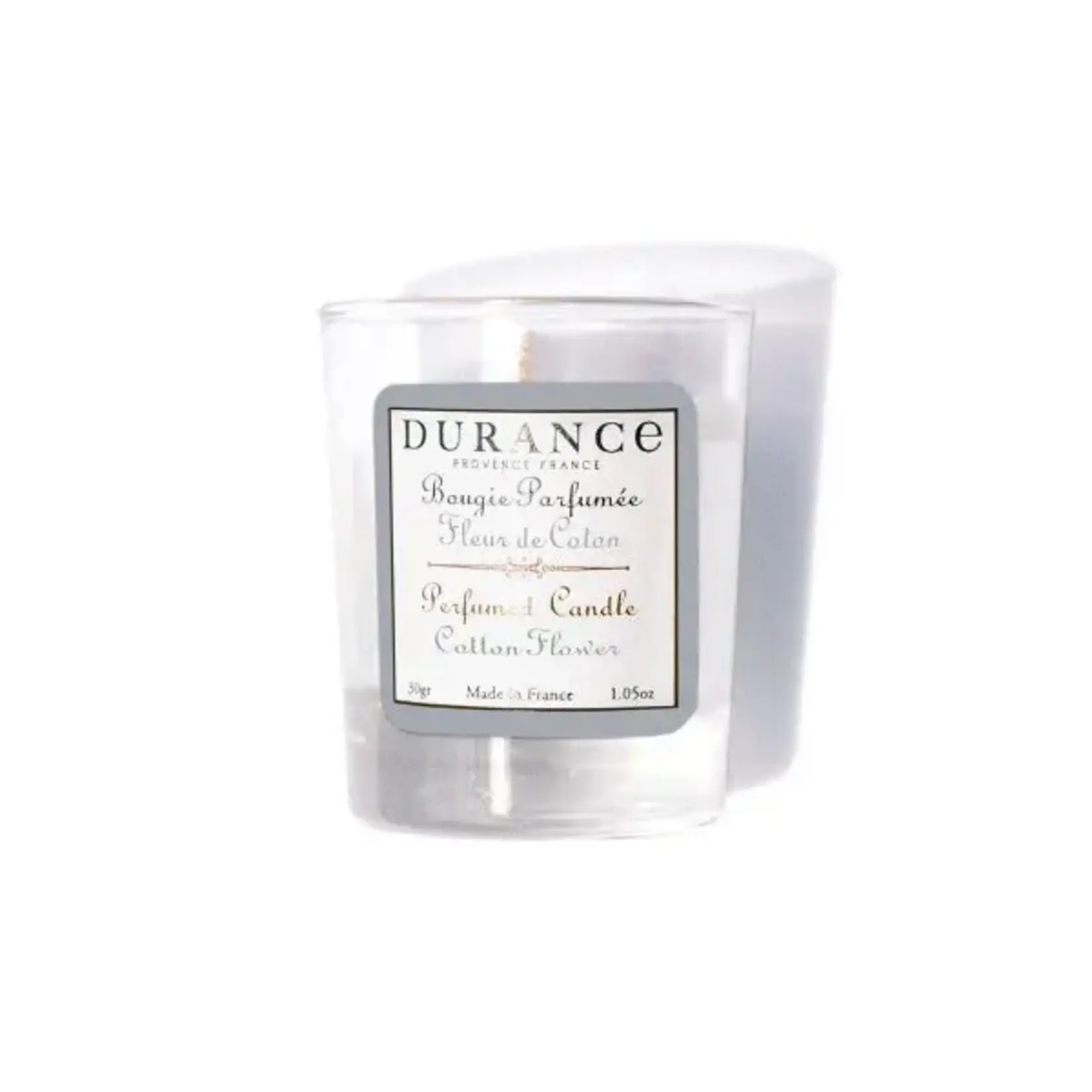Durance Durance natuurlijk geparfumeerde kaars 30 gram Cotton Flower geurkaarsje Durance 459048