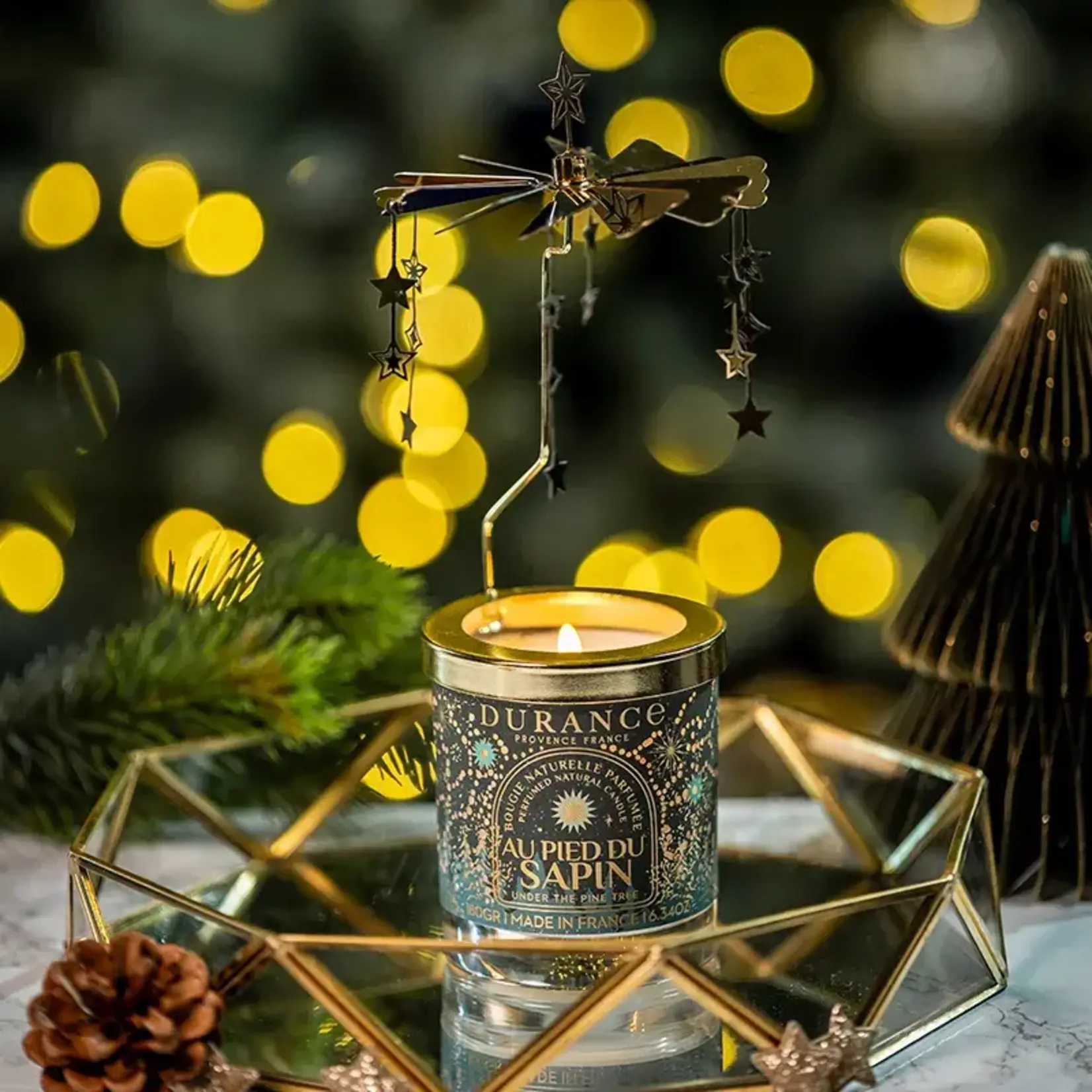 Durance Durance Geurkaars met carrousel under the pine tree geurkaars Durance 070478