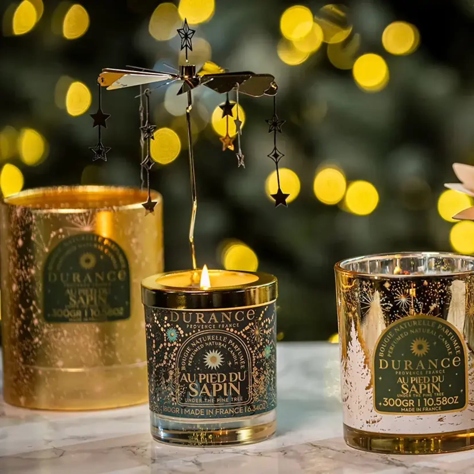 Durance Durance Geurkaars met carrousel under the pine tree geurkaars Durance 070478