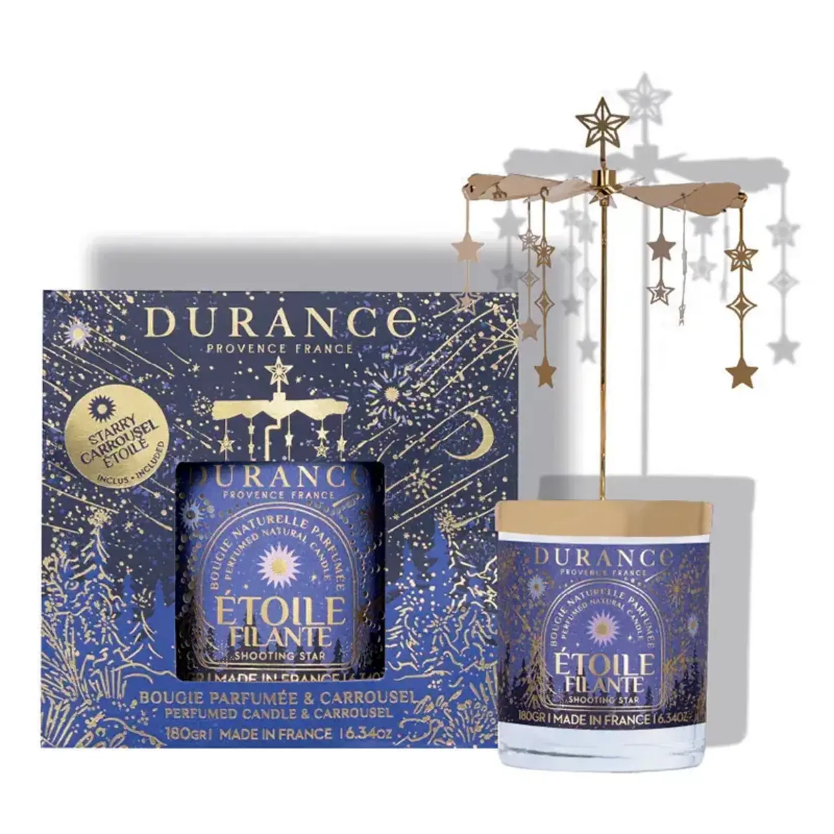Durance Durance Geurkaars met carrousel Shooting Star étoile filante geurkaars Durance 070480