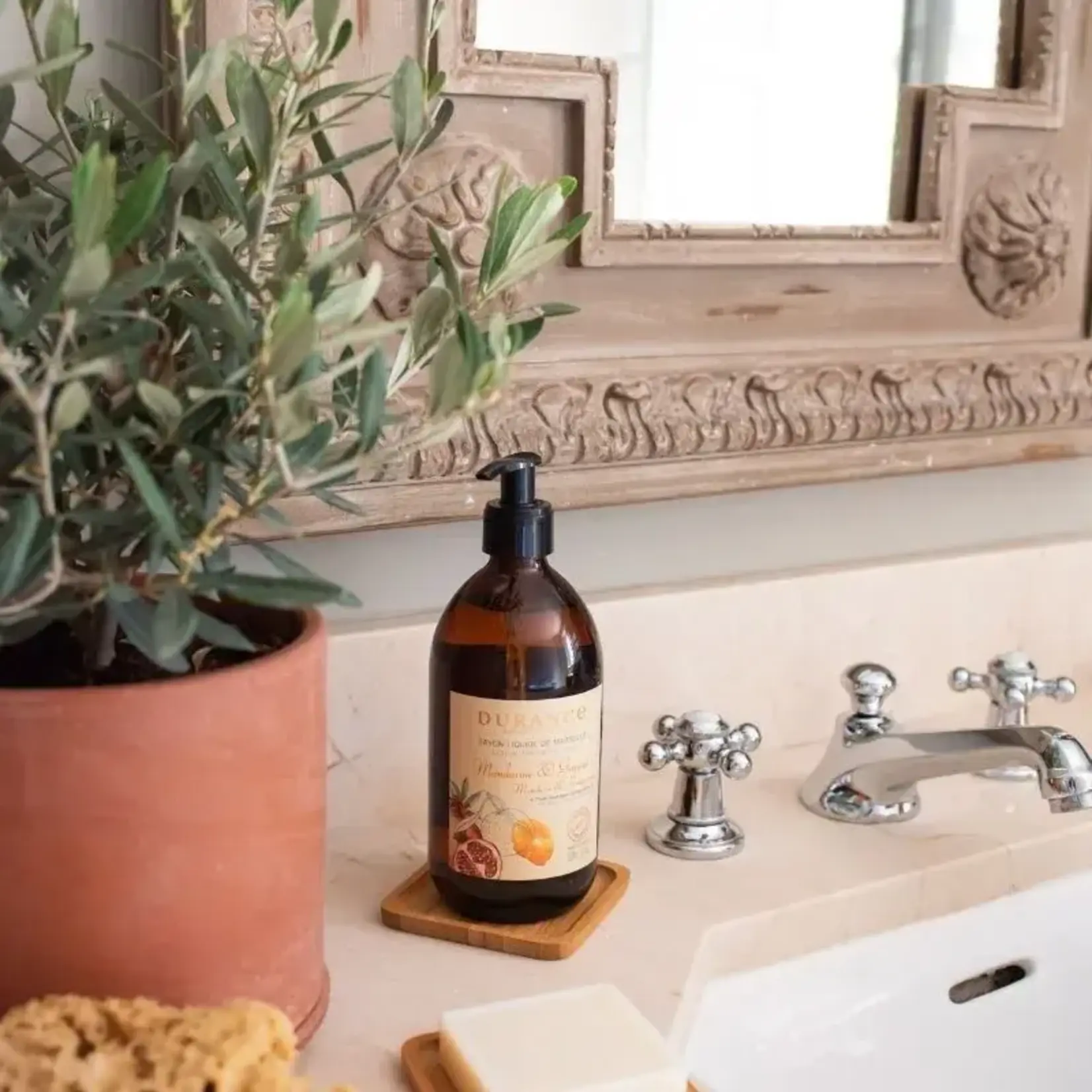 Durance Durance vloeibare zeep in glazen pompfles Mandarin & Pomgranate Durance 241190