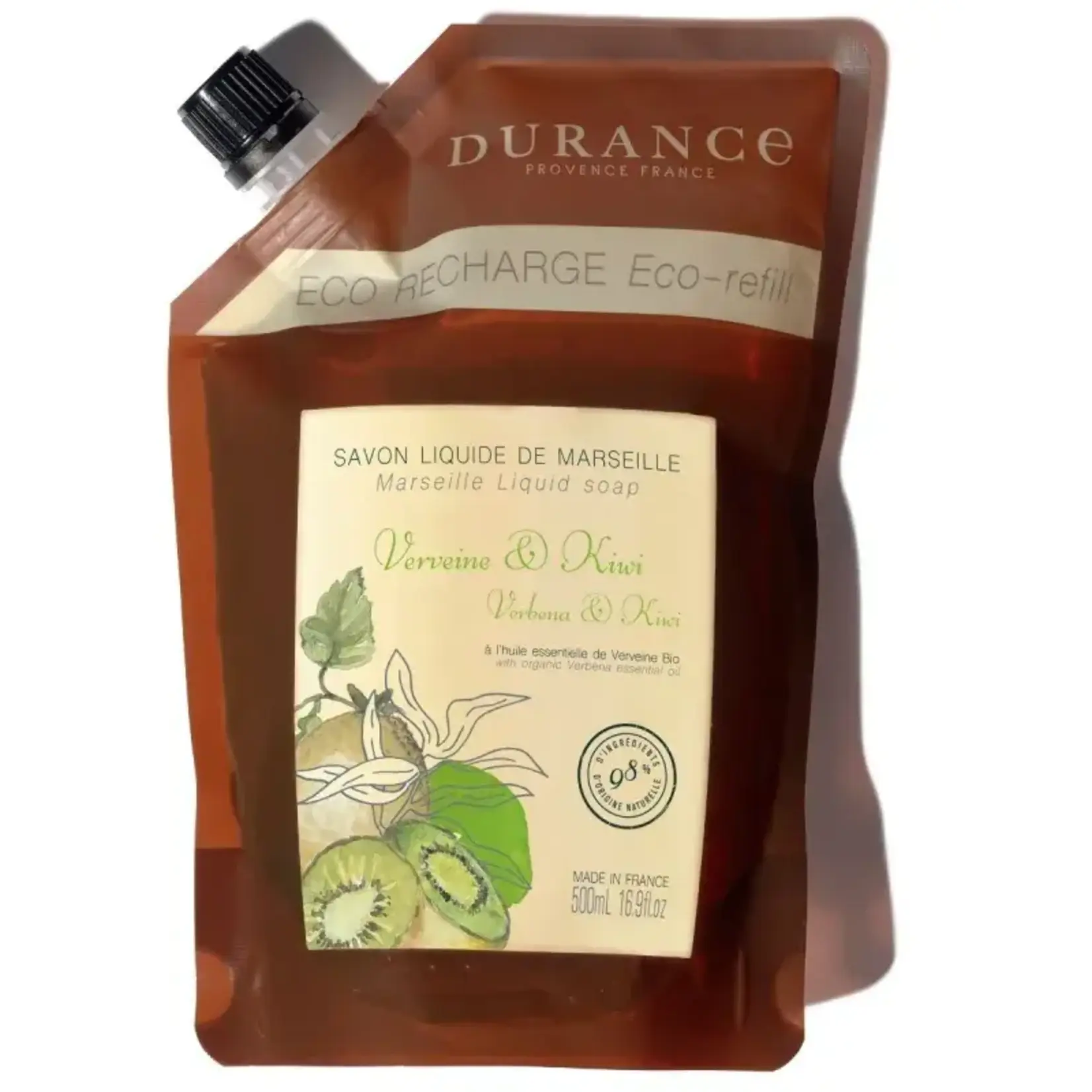 Durance Durance Verbena & Kiwi navulling 500 ml vloeibare zeep Durance 241307