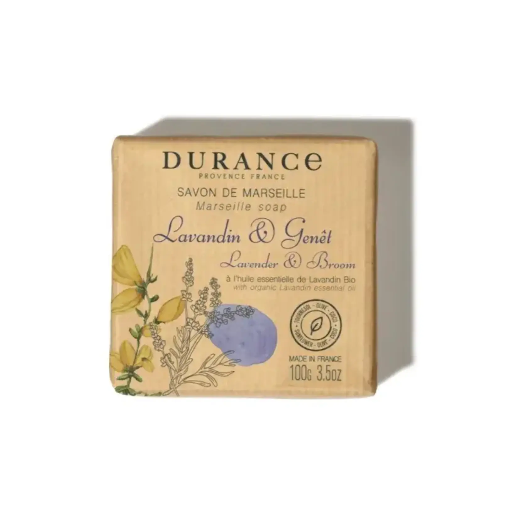 Durance Durance stuk zeep Lavender & Broom Savon de Marseille zeep Durance 241505