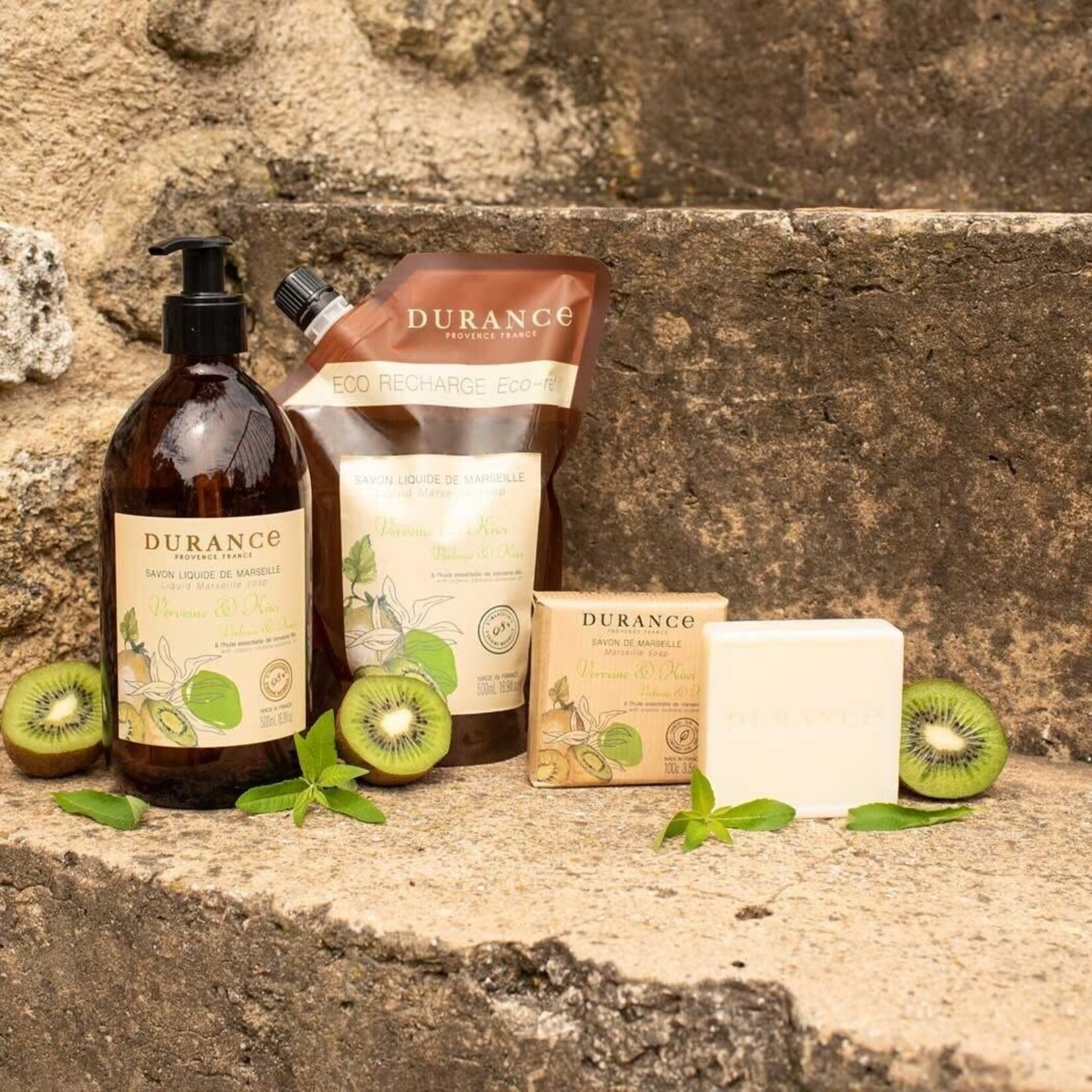Durance Durance stuk zeep Verbena & Kiwi Savon de Marseille zeep Durance 241507