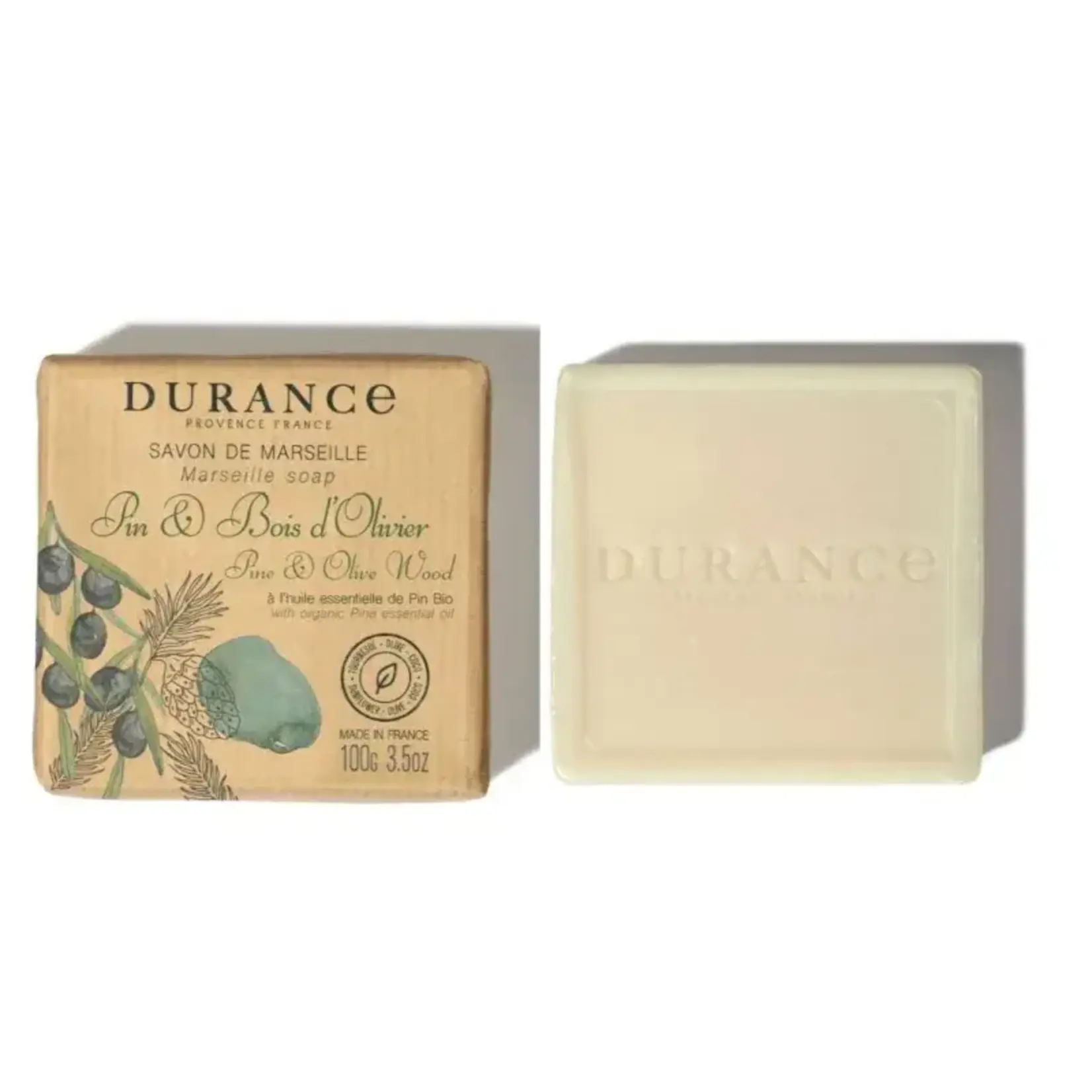 Durance Durance stuk zeep Pine & Olive Savon de Marseille zeep Durance 241550
