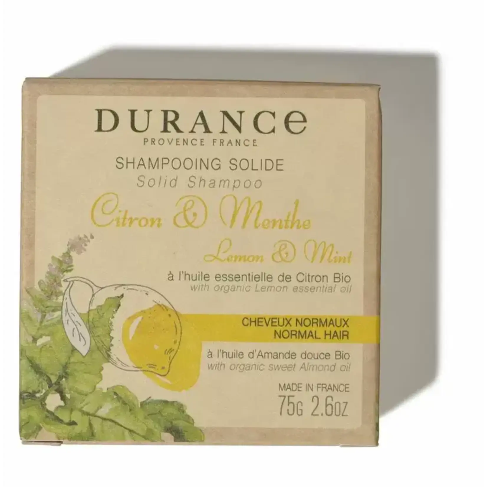 Durance Durance Shampoo bar blok vaste shampoo haarzeep Lemon & Mint Durance 241920