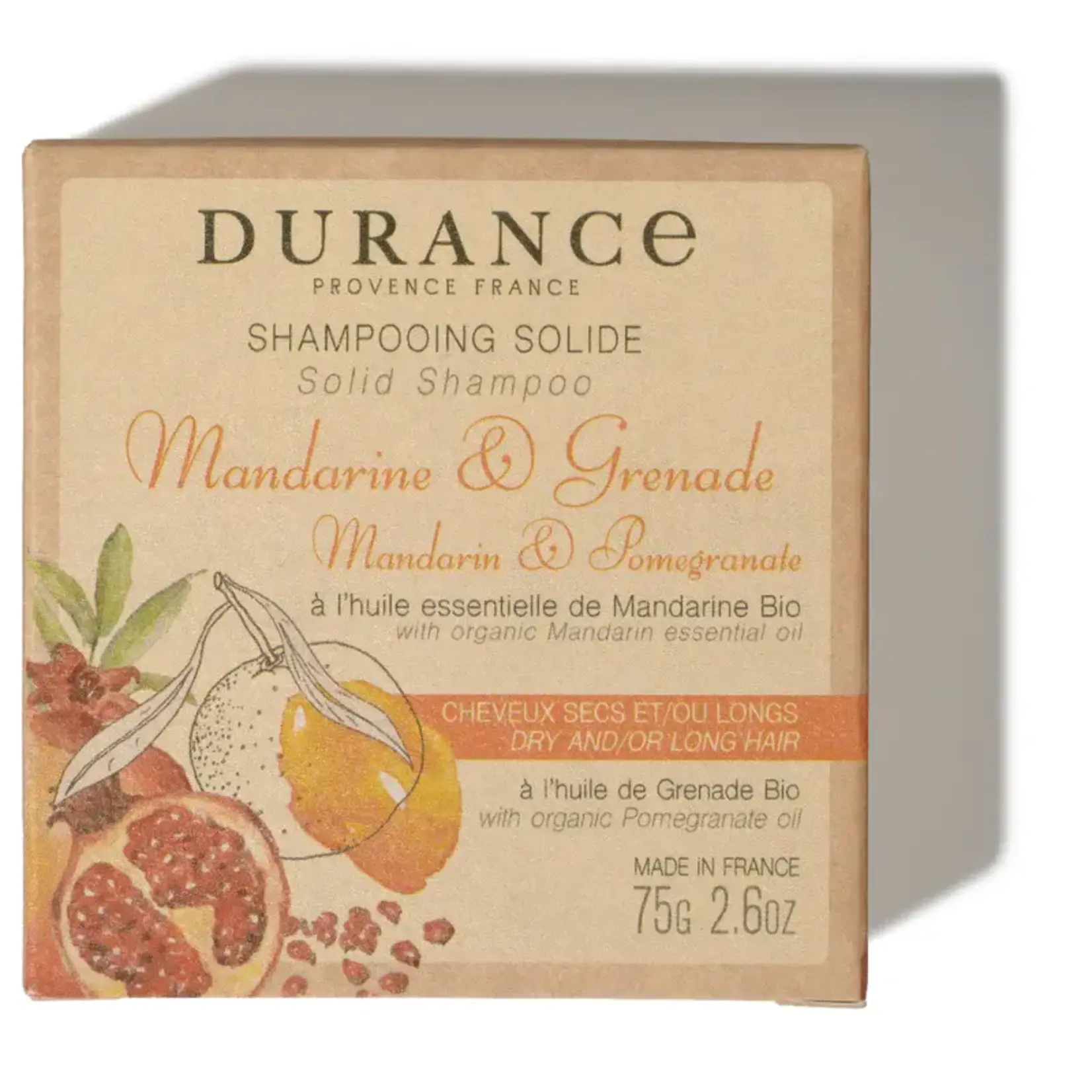 Durance Durance Shampoo bar blok vaste shampoo haarzeep Mandarin & Pomgranate Durance 241990