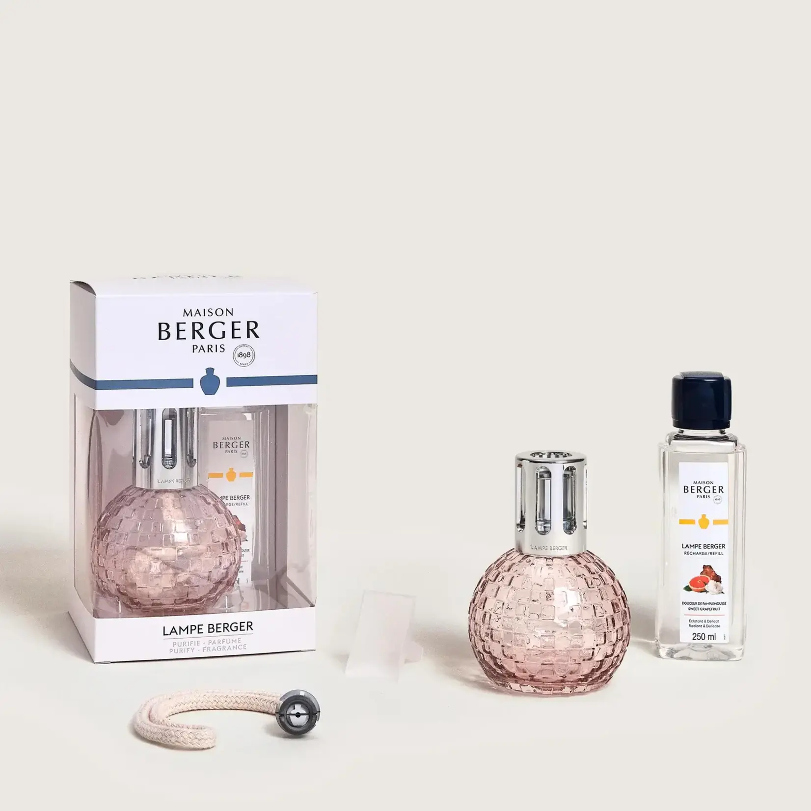 Maison Berger Paris 1898 Maison Berger Lampe brander met lont Disco Rose Roze Maison Berger 4885