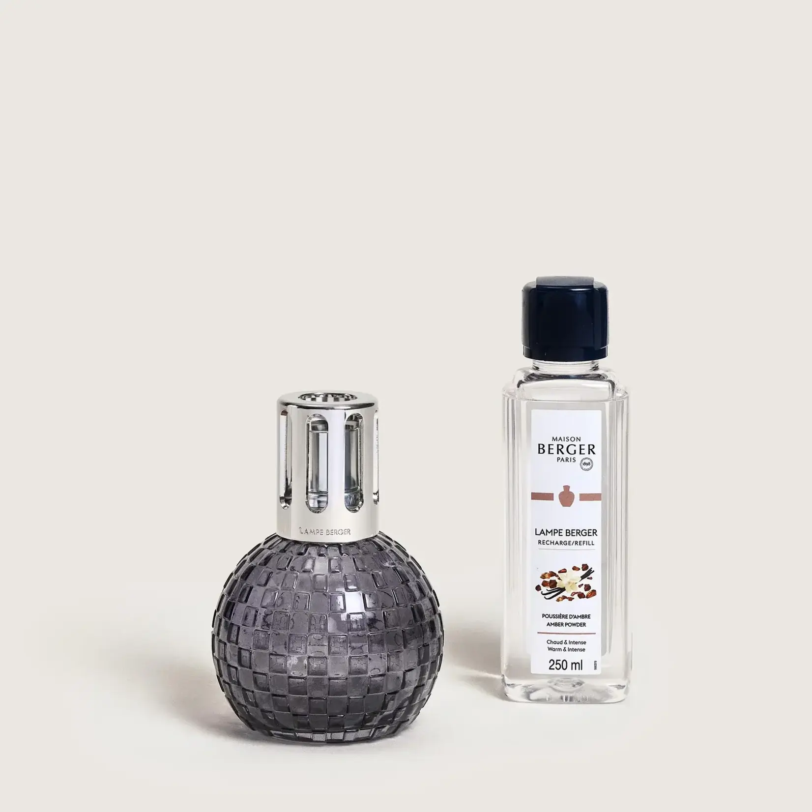 Maison Berger Paris 1898 Maison Berger Lampe brander met lont Disco Grise Grijs Maison Berger 4886