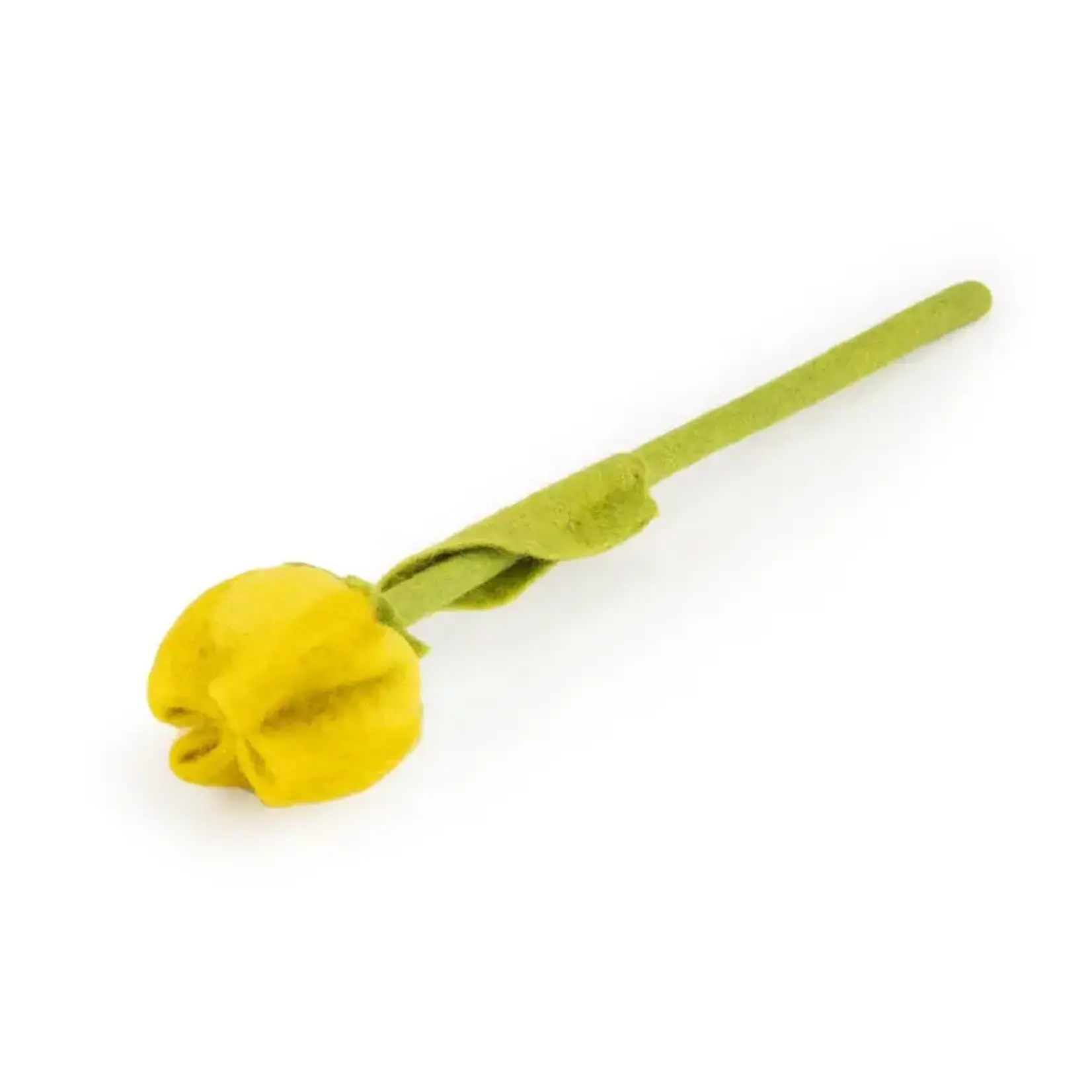 Fairmade Fairtrade voor Sjaal met Verhaal Sjaal met verhaal Tulp Gwen geel 35 cm Handmade Fairmade uit Nepal